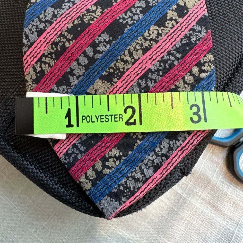 Missoni Cravatte Silk Tie Men's Pink Blue Multi Designer Italian Necktie